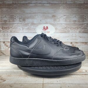 Nike Trainers Men Size 14 Triple Black Court Vision Low Next Nature Shoes